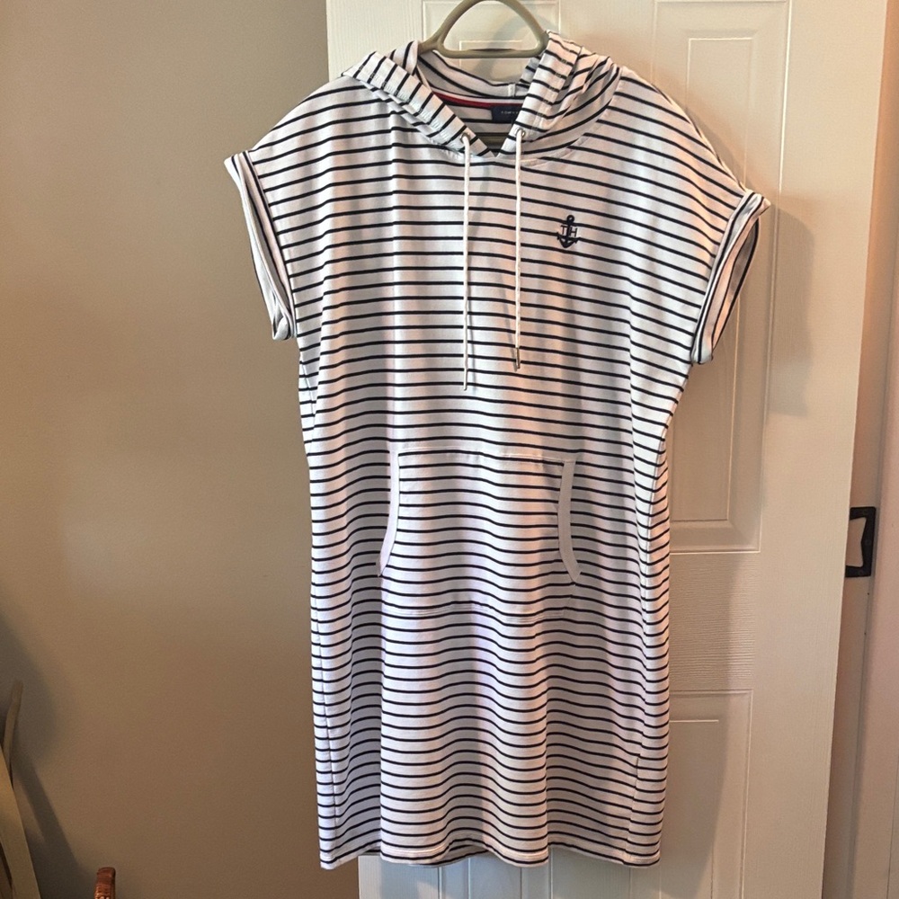 Tommy Hilfiger Striped Hooded Dress